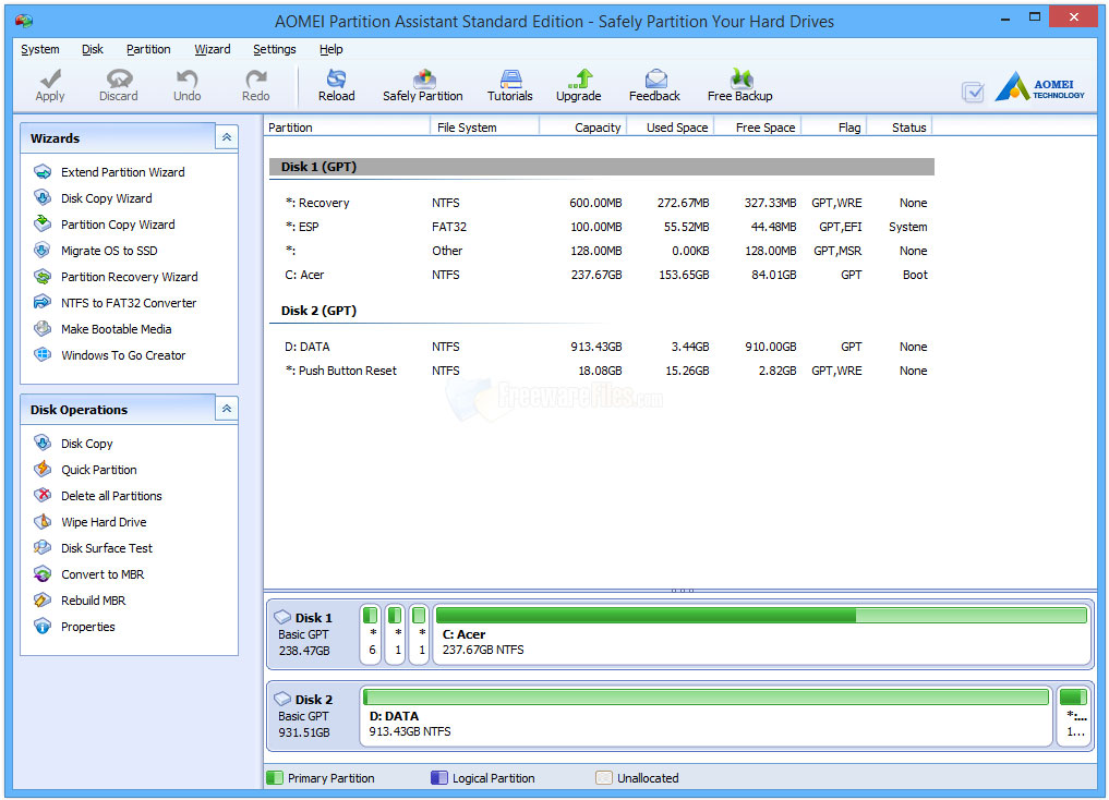 AOMEI Partition Assistant 8.8 Crack with License Key Latest Download