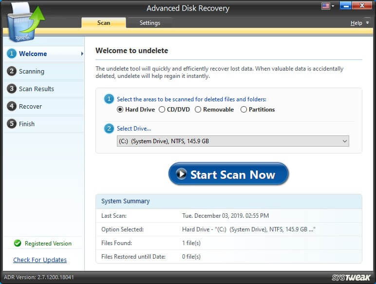 Advanced Disk Recovery 2.7.1200.18041 Crack With Key 2021